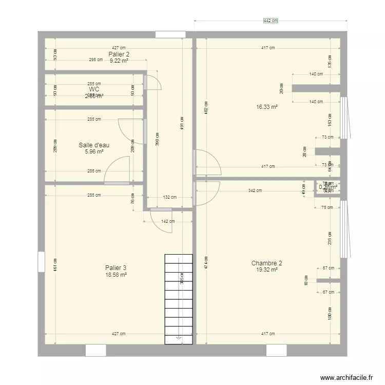 pavillon Cormeilles en parisis 1er &eacute;tage 3. Plan de 