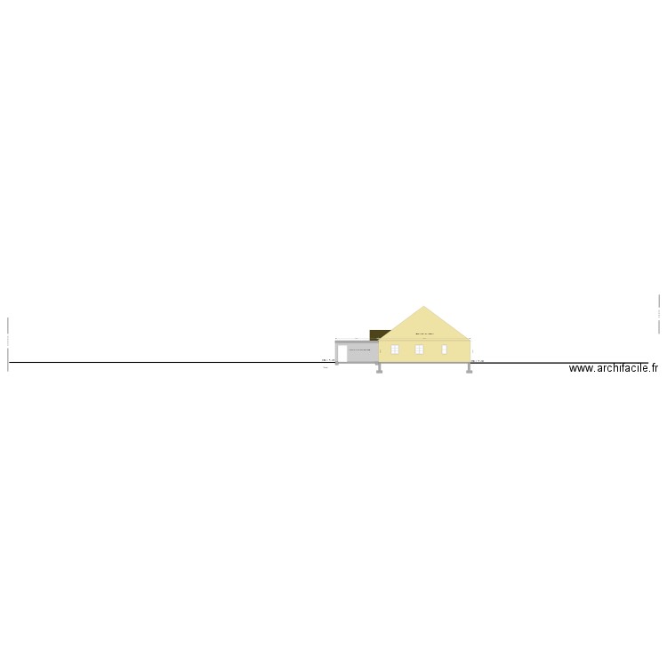 EXTENSION PLAN DE COUPE DU TERRAIN EST. Plan de 0 pièce et 0 m2