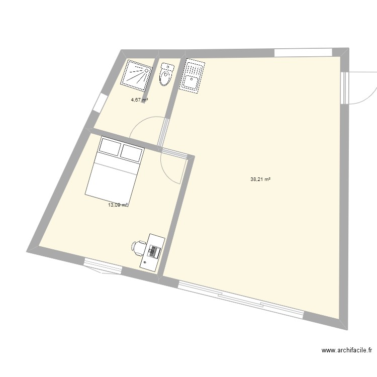 chez Pierre Many. Plan de 0 pièce et 0 m2