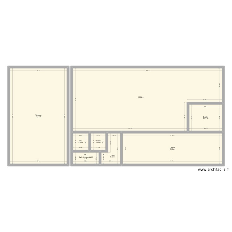 restau. Plan de 0 pièce et 0 m2