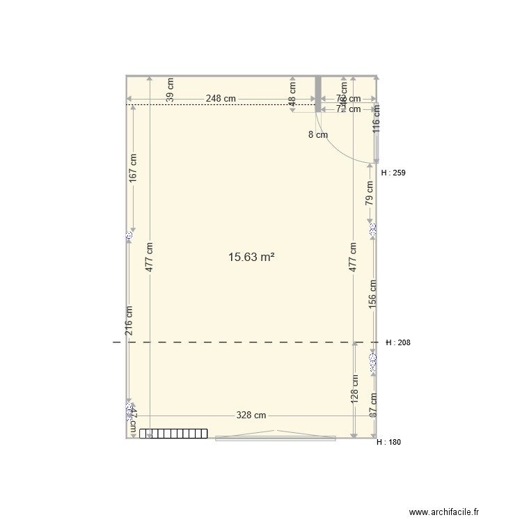 Chambre AL. Plan de 0 pièce et 0 m2