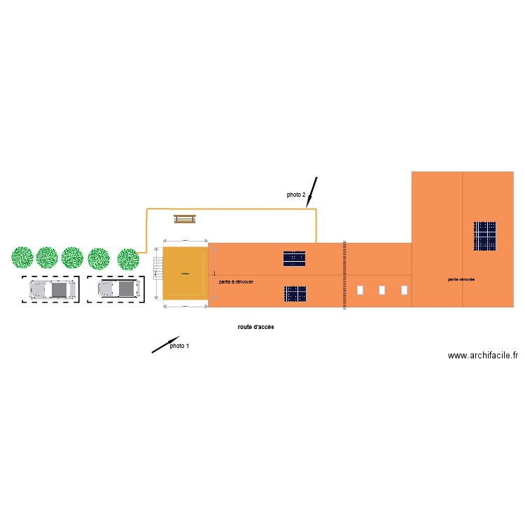 plan extérieur. Plan de 0 pièce et 0 m2
