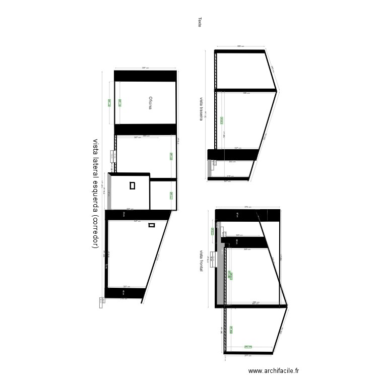 coupe 1. Plan de 0 pièce et 0 m2