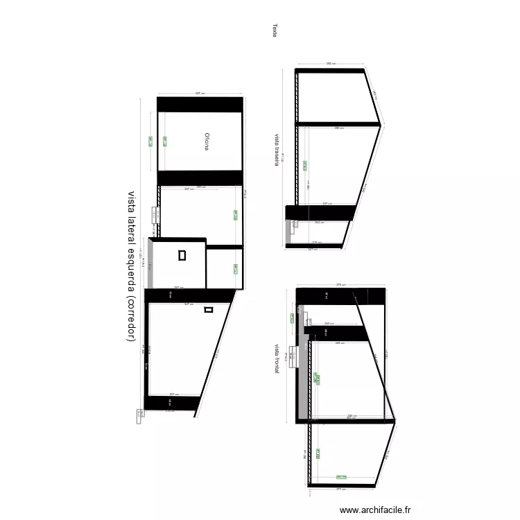 coupe 1. Plan de coupe 1. Plan de