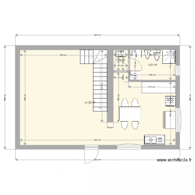 cuucina. Plan de 0 pièce et 0 m2