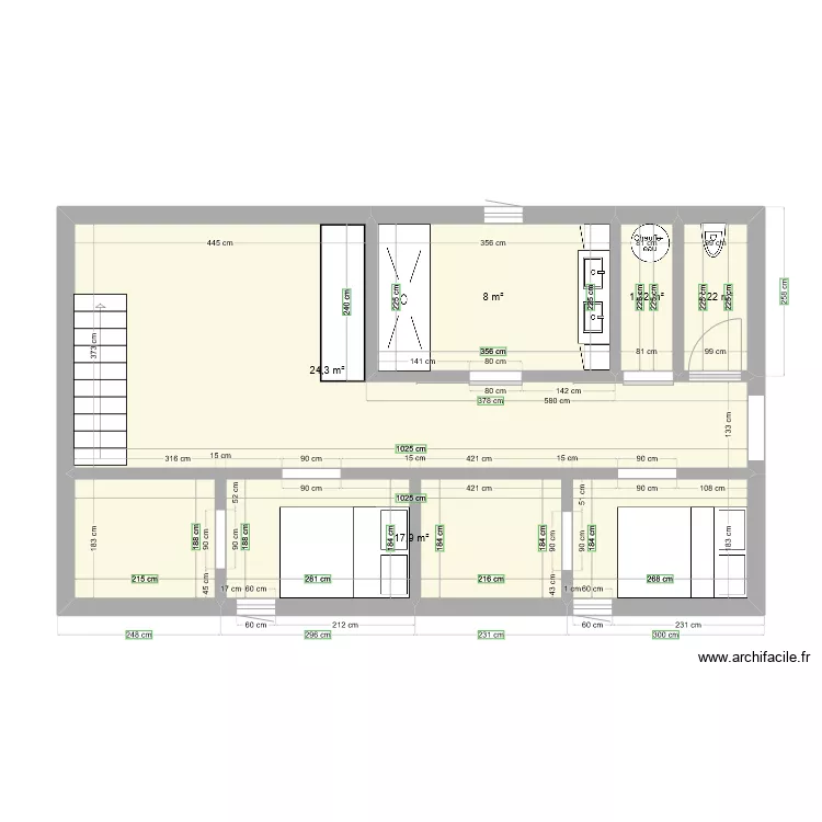 CHAMBRE DOUBLE. Plan de CHAMBRE DOUBLE. Plan de