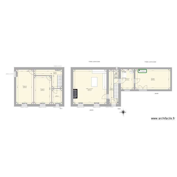 BILLY MARION 2. Plan de 11 pièces et 117 m2