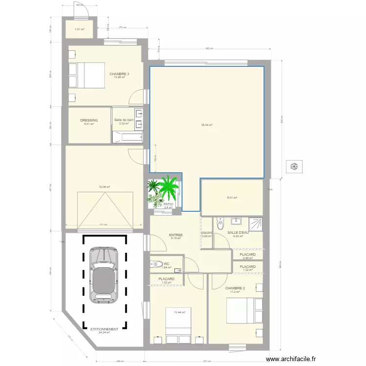 INVERSION DOUCHE BAIGNOIRE. Plan de INVERSION DOUCHE BAIGNOIRE. Plan de