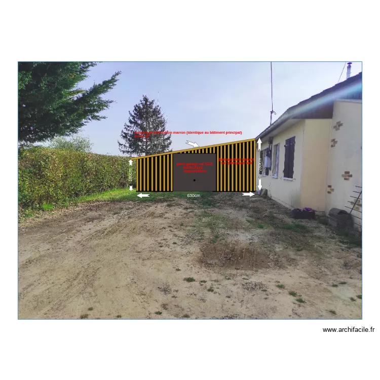 garage. Plan de garage. Plan de