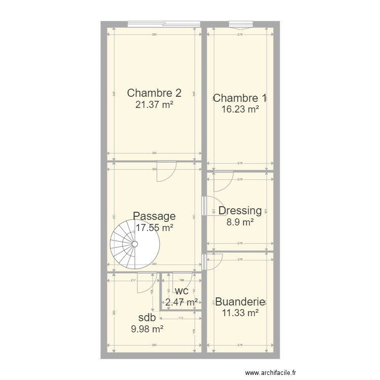 courgeaud ss. Plan de 0 pièce et 0 m2