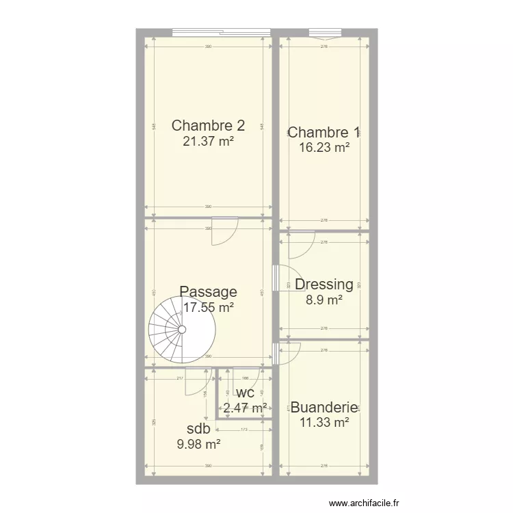 courgeaud ss. Plan de 