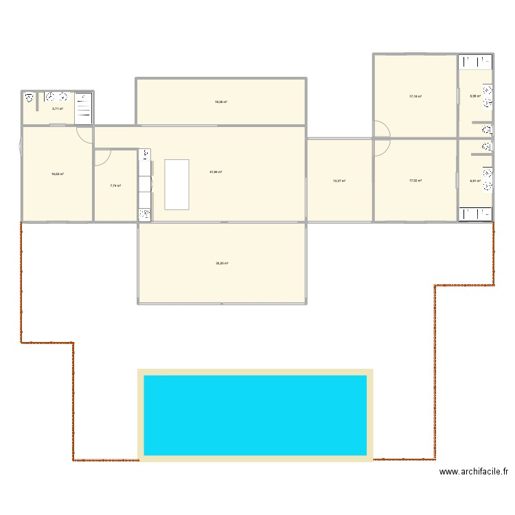 maison BOUILLANTE. Plan de 0 pièce et 0 m2