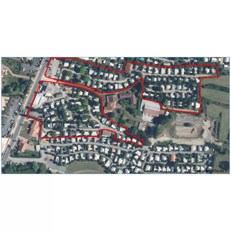 LA GUILLOTIERE - VUE AERIENNE. Plan de 