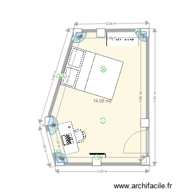 kiosque moche. Plan de 
