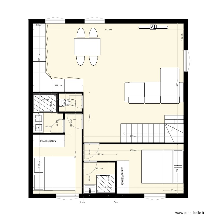 ANTIBES IMMEUBLE . Plan de 21 pièces et 161 m2