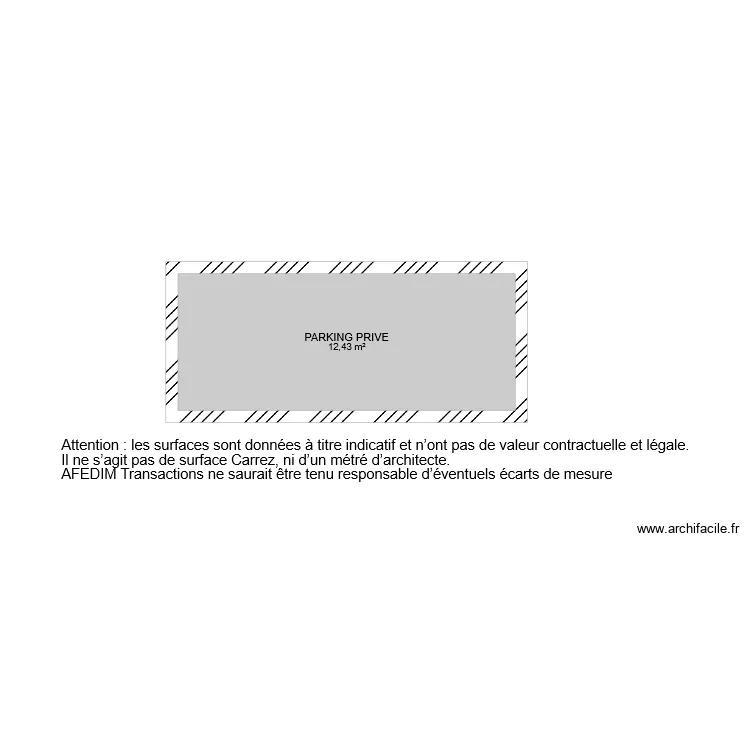 BI 6429 parking PRIVE. Plan de 