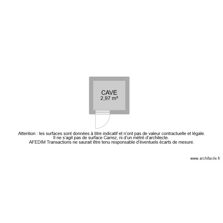 BI 5064 CAVE . Plan de 0 pièce et 0 m2