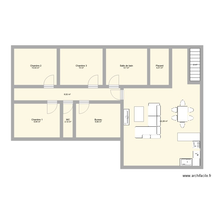 Maison. Plan de 0 pièce et 0 m2