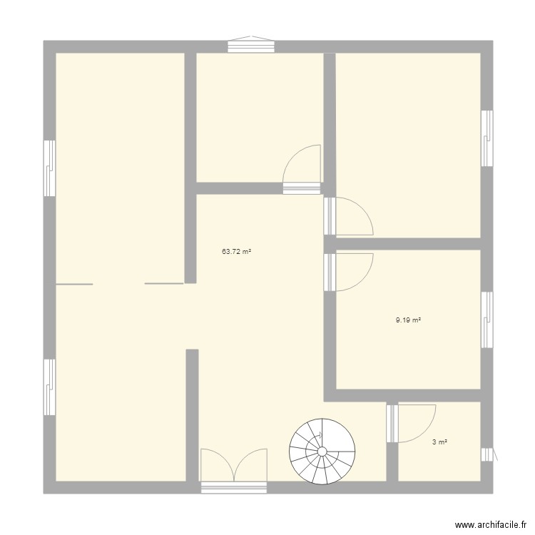 plan de maison 80m2 nj. Plan de 0 pièce et 0 m2