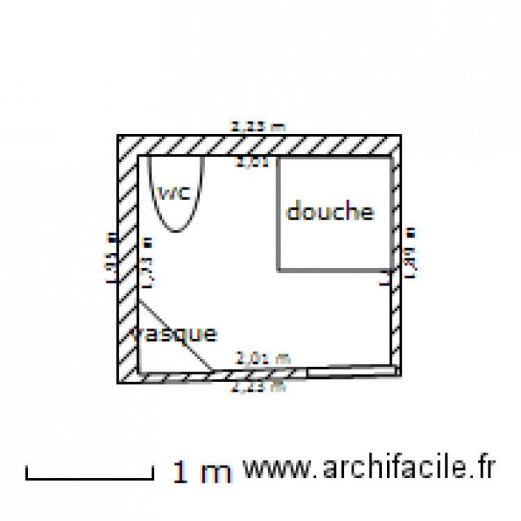 SDB appt 410. Plan de 0 pièce et 0 m2