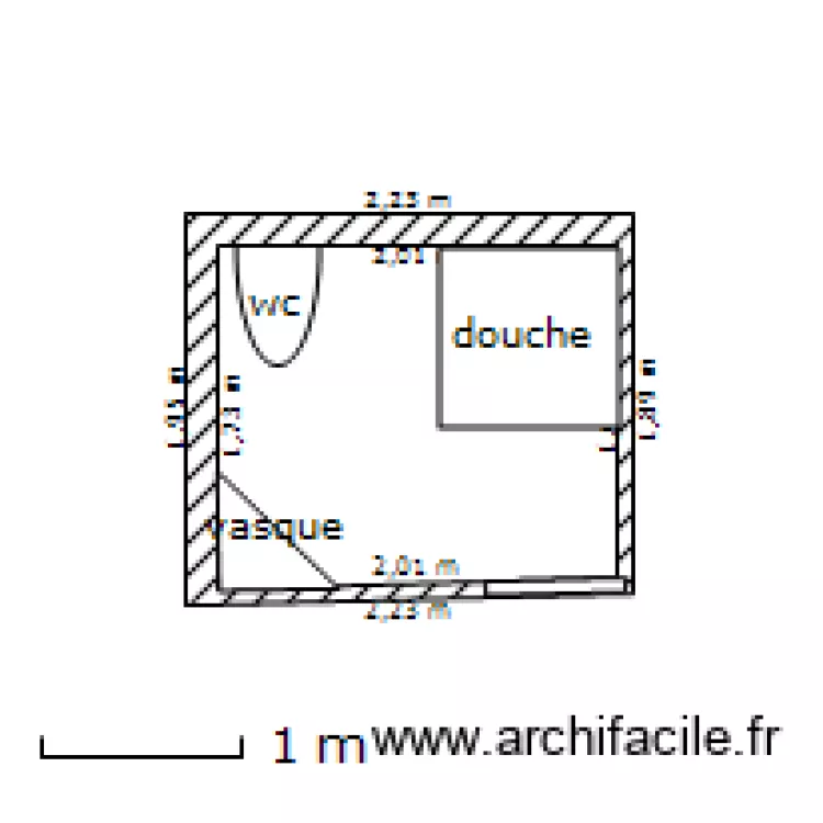 SDB appt 410. Plan de 