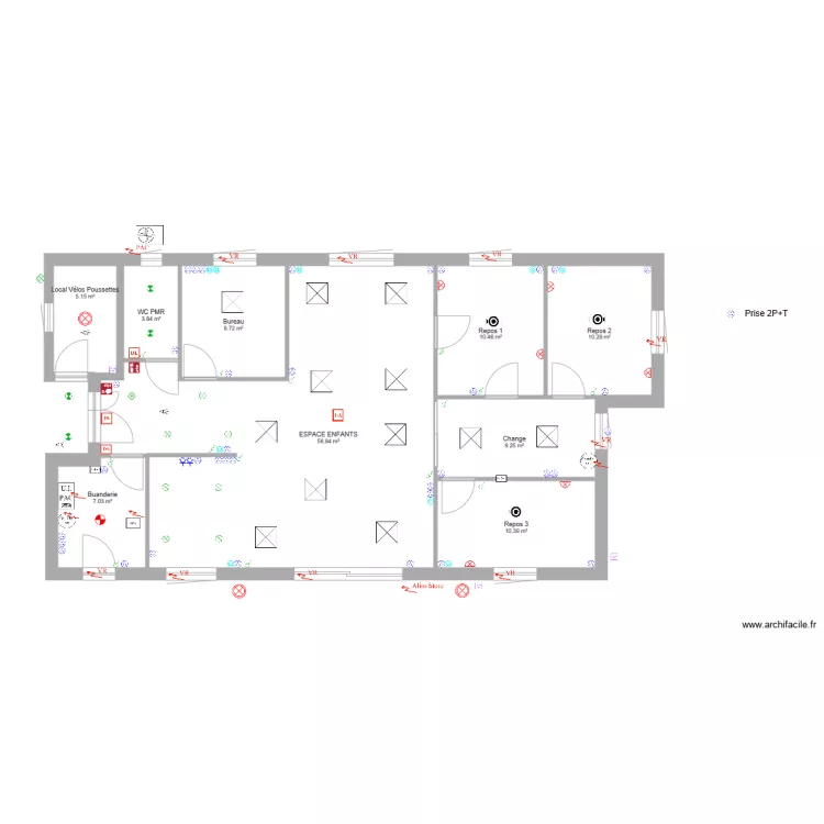 FAY maison assistante maternelle sans plan BE. Plan de 