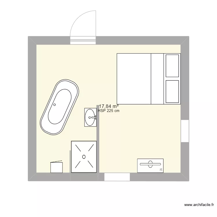 chambre. Plan de 