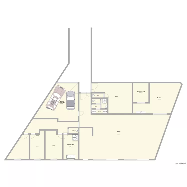 Loft et studio version 2. Plan de 