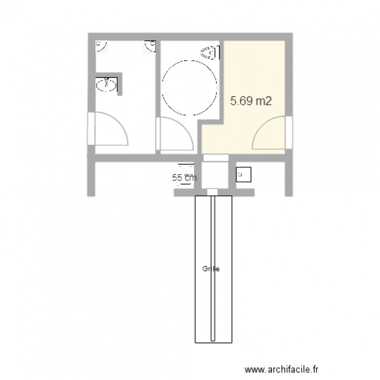 Sanitaires  Espace Camping car. Plan de 0 pièce et 0 m2