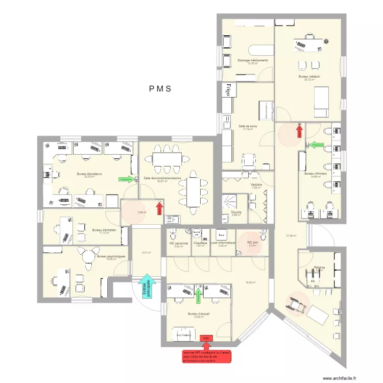 pms lilas modifiable. Plan de 