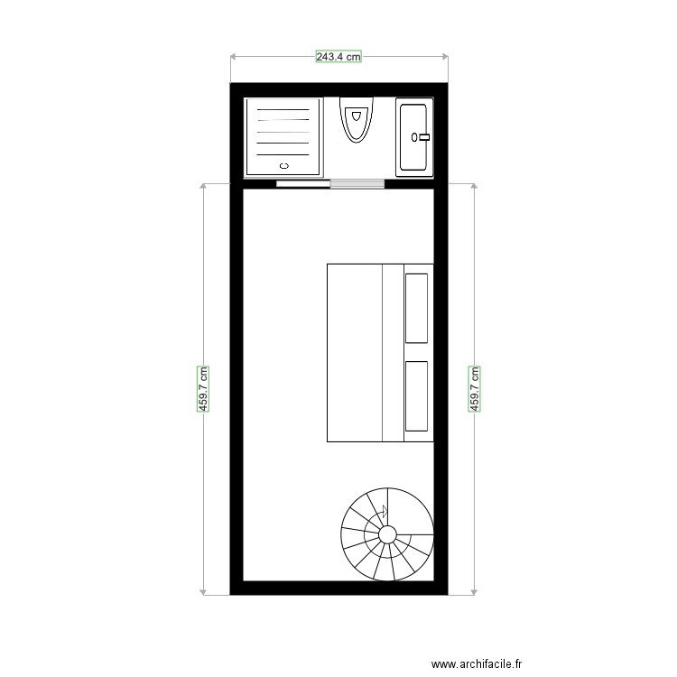 plan  Maine. Plan de 0 pièce et 0 m2