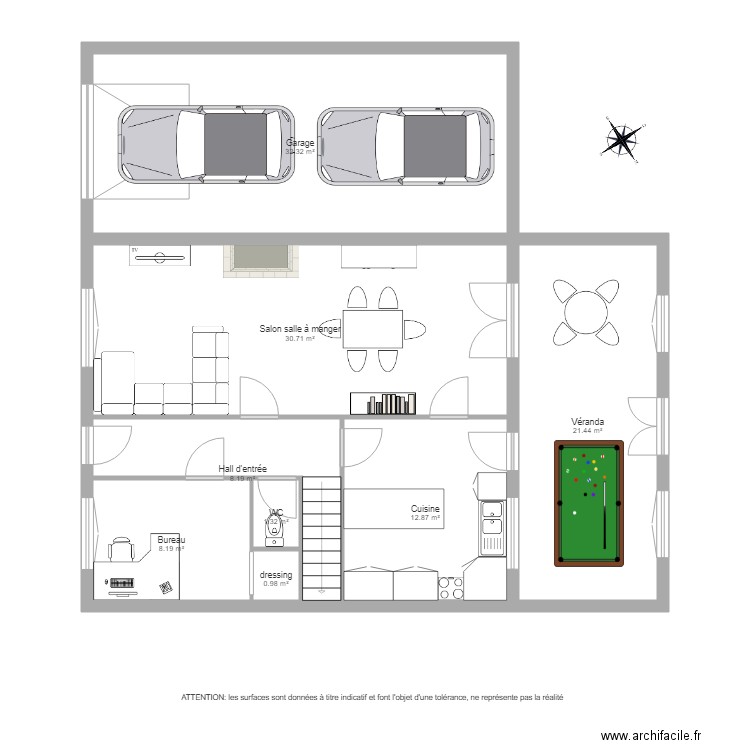 BI1645 rdc . Plan de 0 pièce et 0 m2