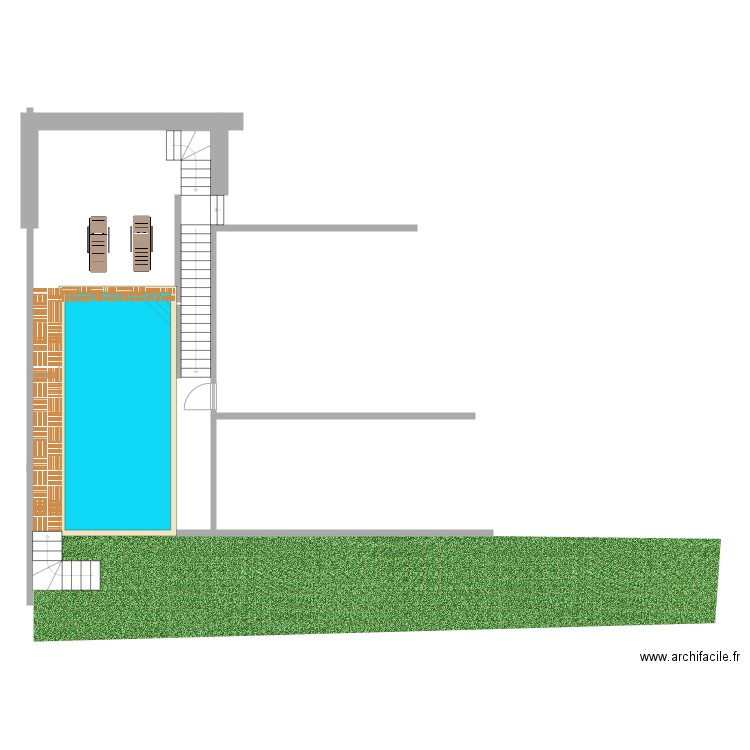 implant piscine. Plan de 0 pièce et 0 m2