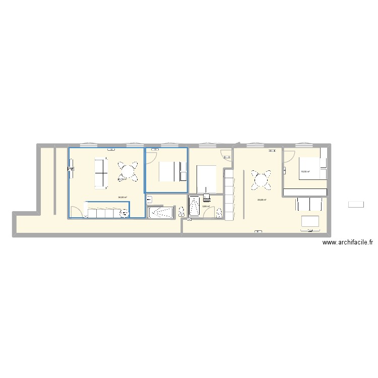 2 eme choix ETAGE 2 . Plan de 0 pièce et 0 m2