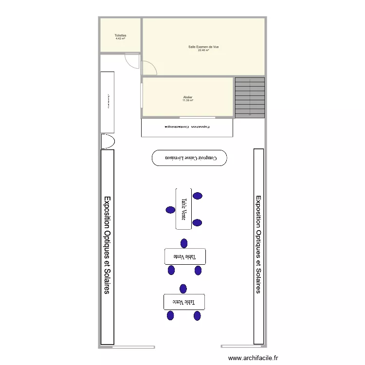 Amenagement LV Optique V3. Plan de Amenagement LV Optique V3. Plan de