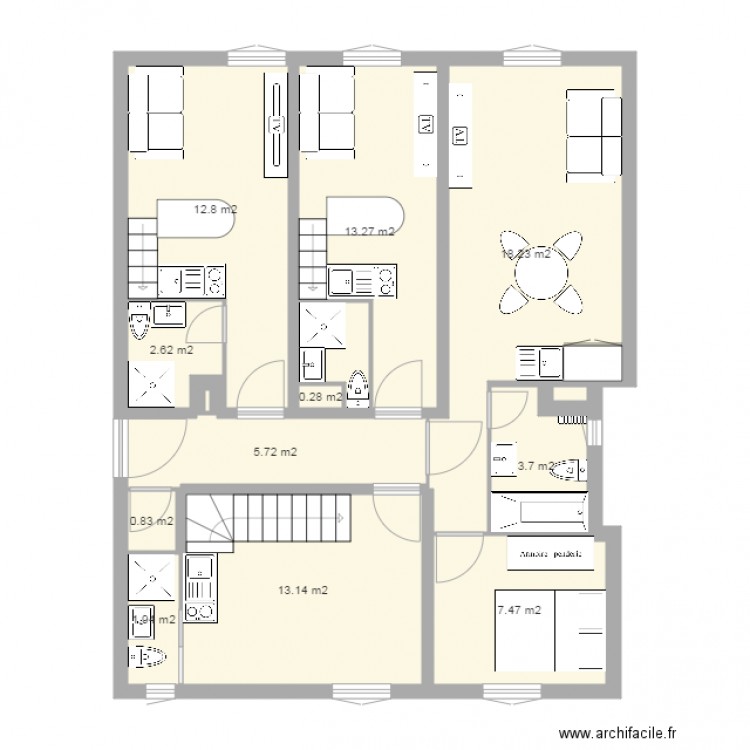 Plan. Plan de 0 pièce et 0 m2