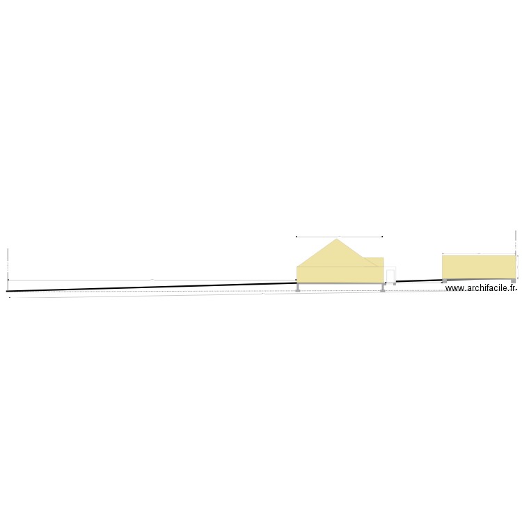 EXTENSION PLAN DE COUPE DU TERRAIN. Plan de 0 pièce et 0 m2