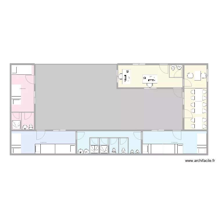 LRA 1er niveau RDC. Plan de 