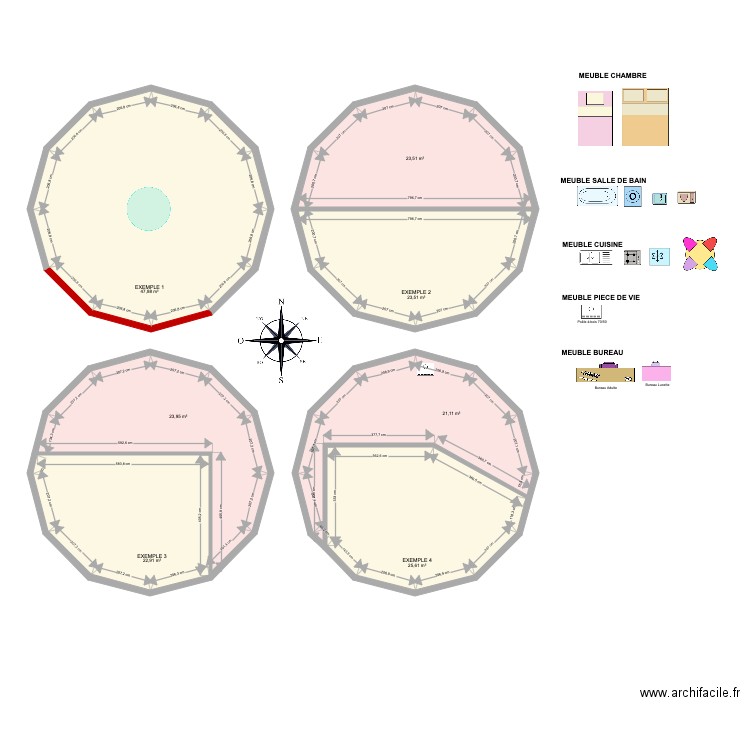 LIEN YOURTE 50M2 Élodie. Plan de 0 pièce et 0 m2