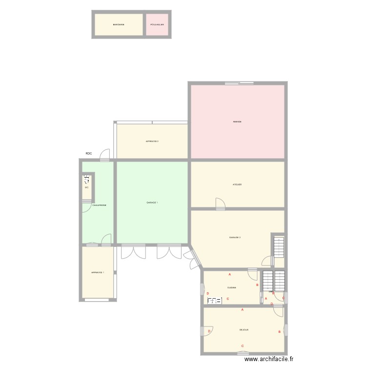 DEBROCHE RDC. Plan de 0 pièce et 0 m2