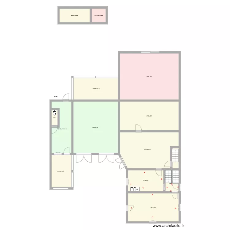 DEBROCHE RDC. Plan de DEBROCHE RDC. Plan de