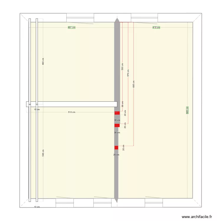Henriville poutrelle sol etage. Plan de 