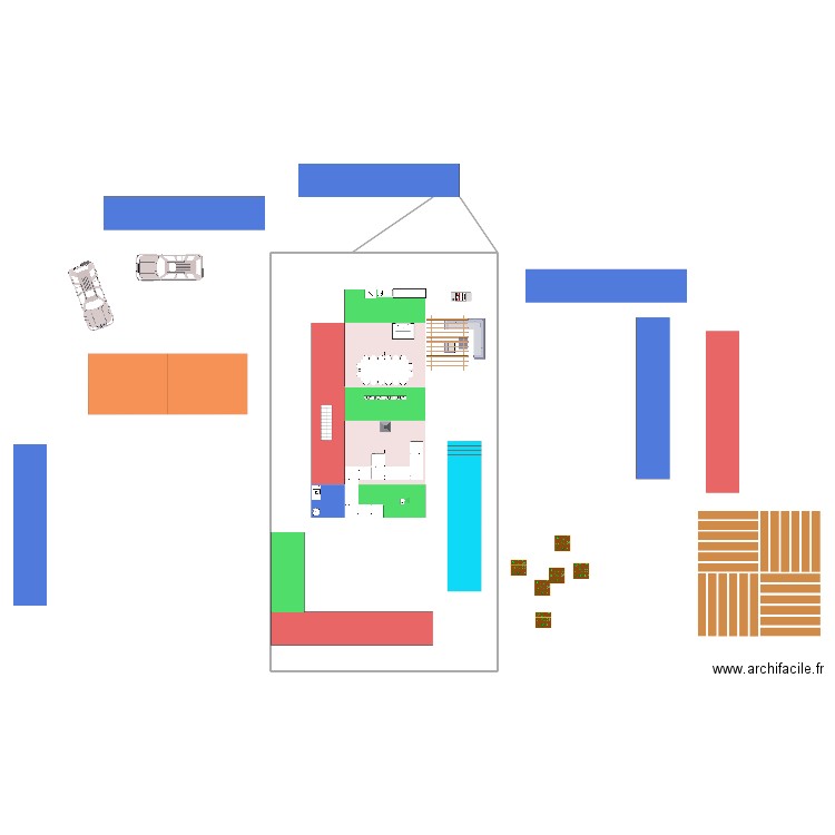 plan essai 2 RDC. Plan de 0 pièce et 0 m2