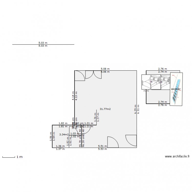 GITE. Plan de 0 pièce et 0 m2