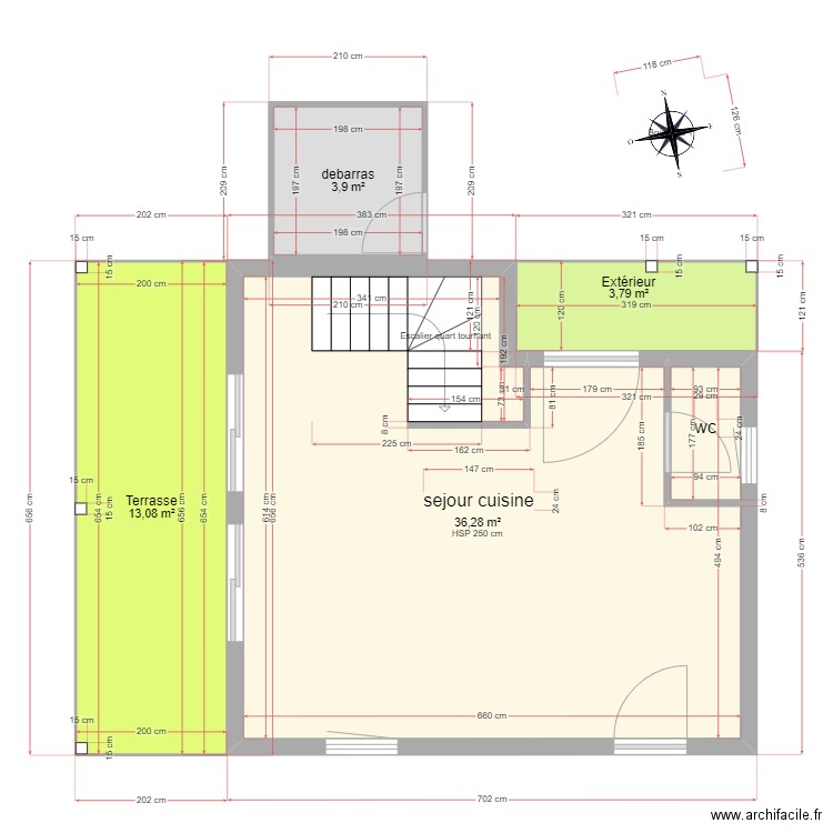 rez . Plan de 0 pièce et 0 m2