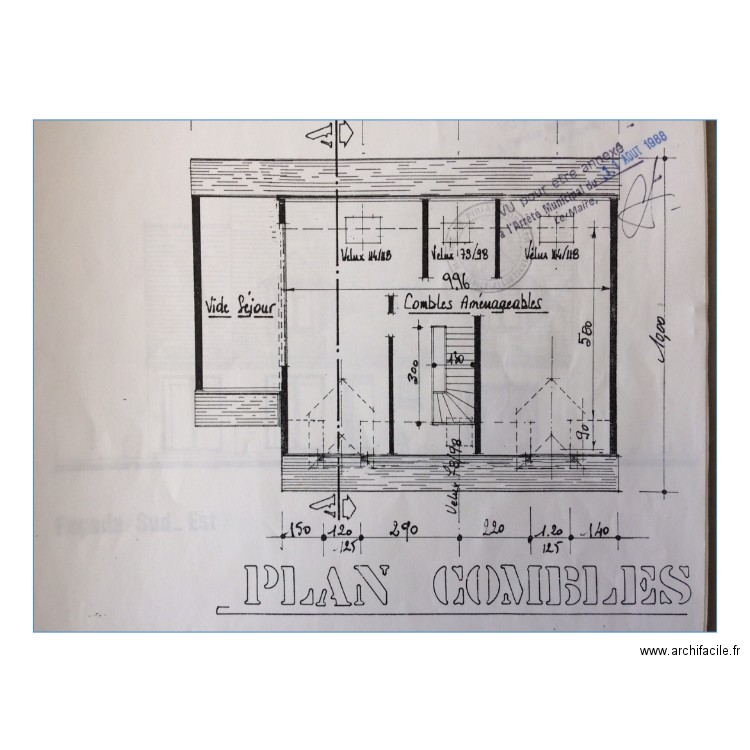 etage origine. Plan de 0 pièce et 0 m2
