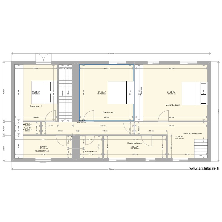 Castillon upstairs . Plan de 0 pièce et 0 m2