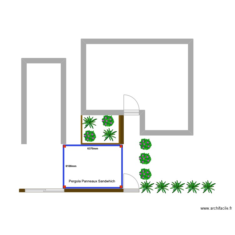 Rauwers CarPort. Plan de 2 pièces et 27 m2