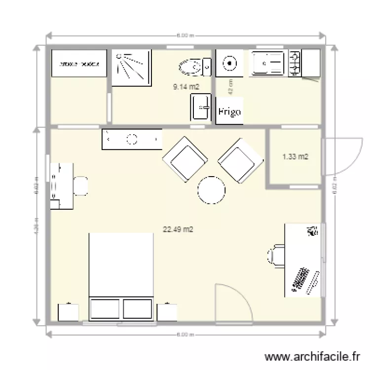 Studio Ouenghi Dan. Plan de 