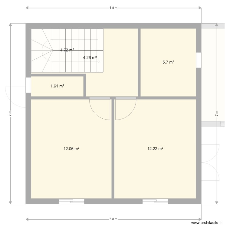 plan double mitoyenneté F3. Plan de 0 pièce et 0 m2